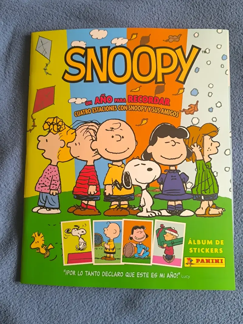 Álbum de stickers Snoopy + 20 Sobres Orig Panini - 2