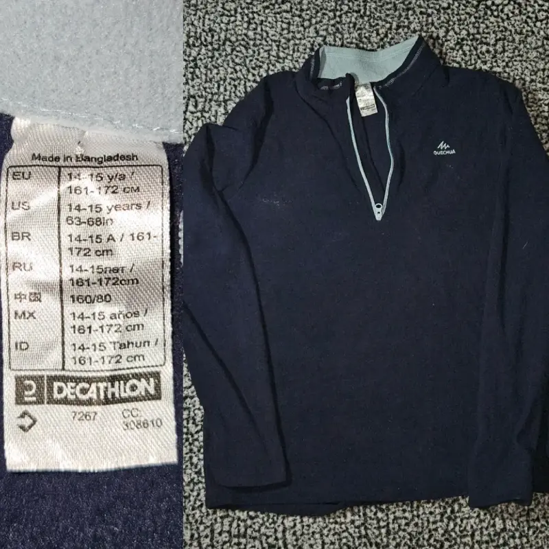 Polerón azul decathlon