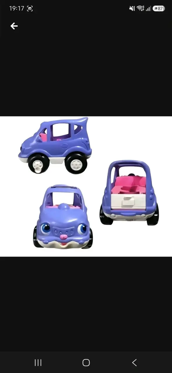 Auto de juguete infantil color morado
