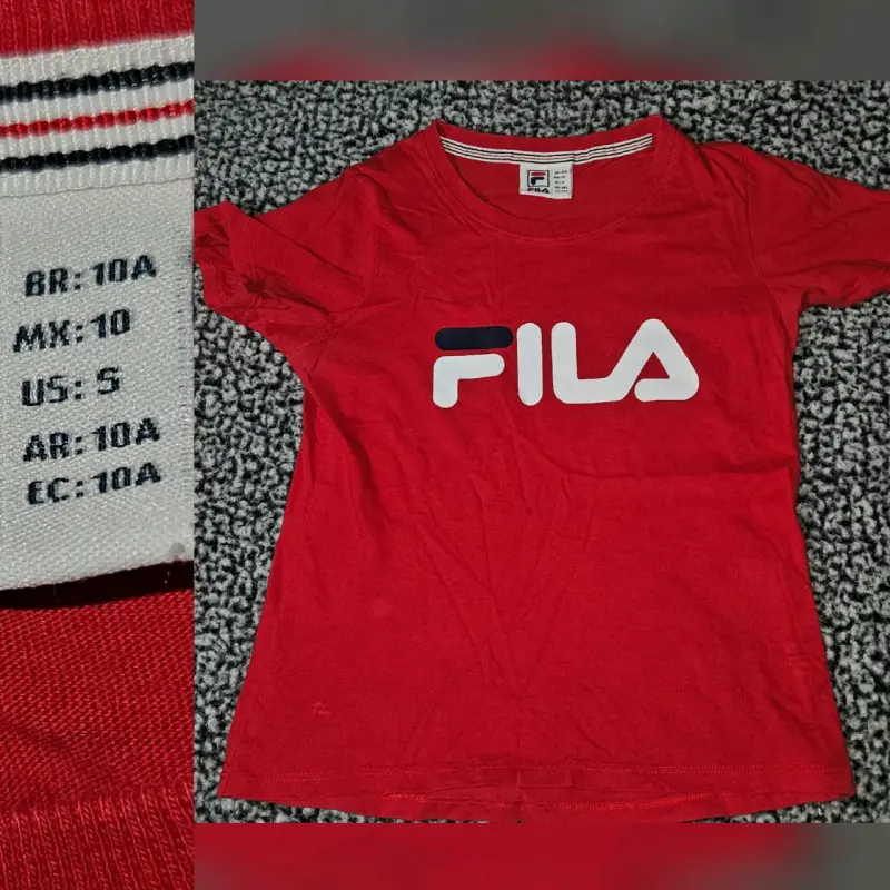 Polera Roja Fila Talla S