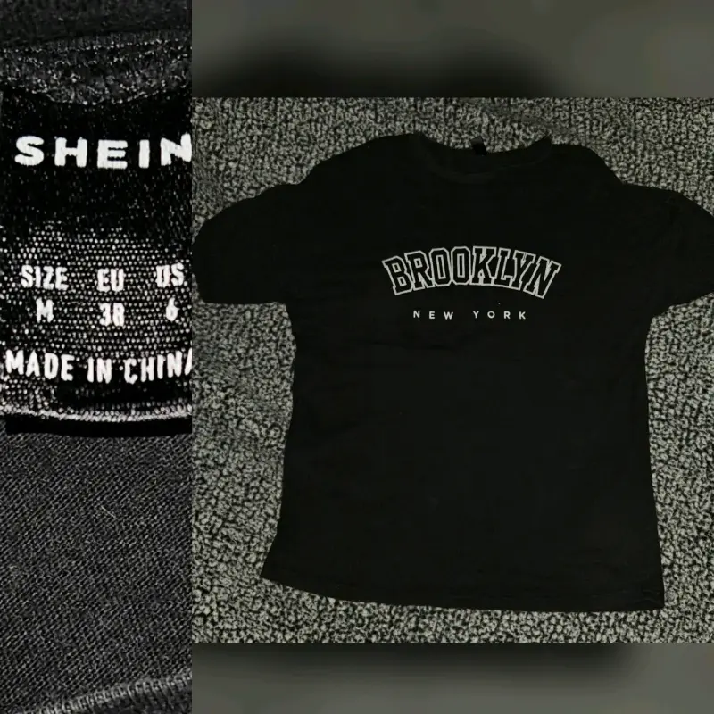 Polera Negra Brooklyn Shein Talla M