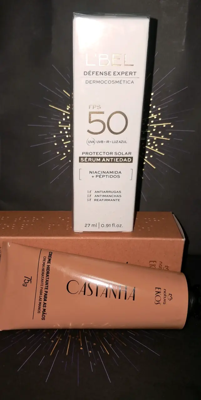 Protector solar L'Bel FPS 50 y crema Natura Ekos