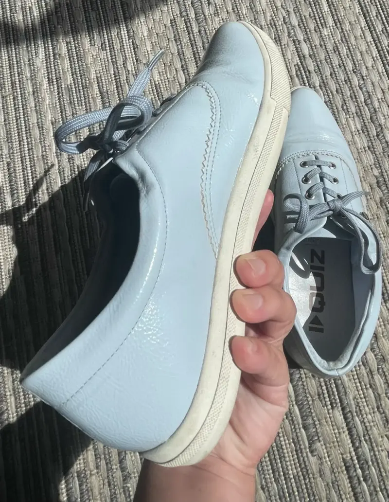 Zapatos casuales marca Quiz celeste para mujer - 4
