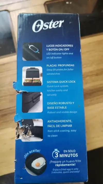 Sandwichera eléctrica Oster con placas profundas - miniatura 3