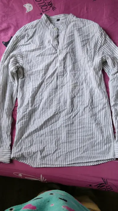 Camisa de rayas manga larga para hombre - miniatura 1