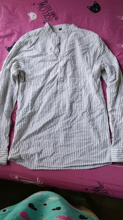 Camisa de rayas manga larga para hombre - miniatura 2