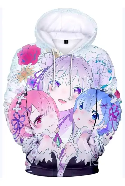 Poleron canguro anime talla M/L re: zero - miniatura 4