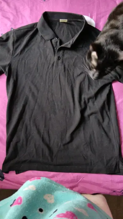 Polera Polo Negra - miniatura 1