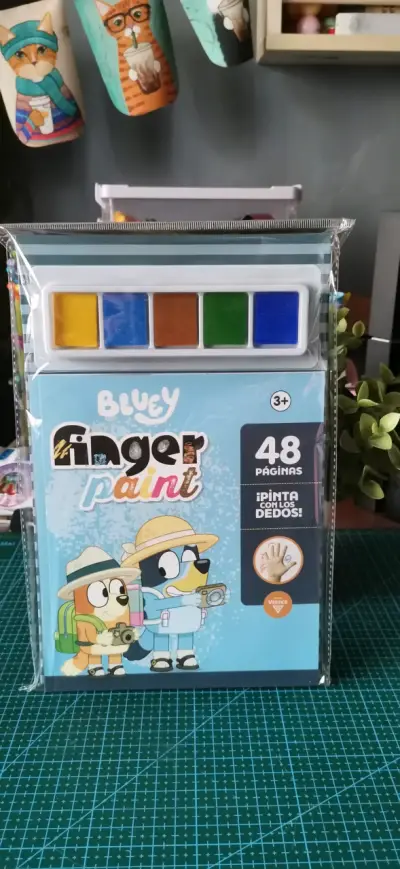 Set de pintura de dedos Bluey con 48 páginas - miniatura 1