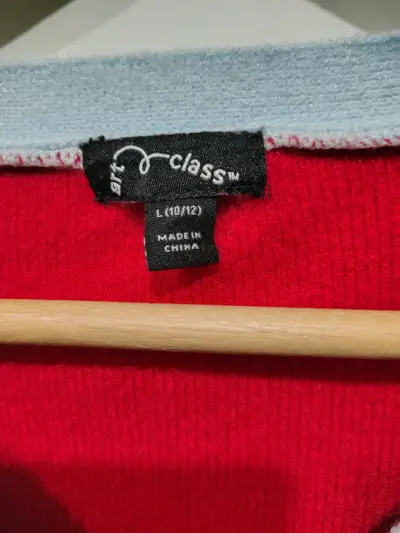 Cardigan de niña  con diseño de cerezas - miniatura 3