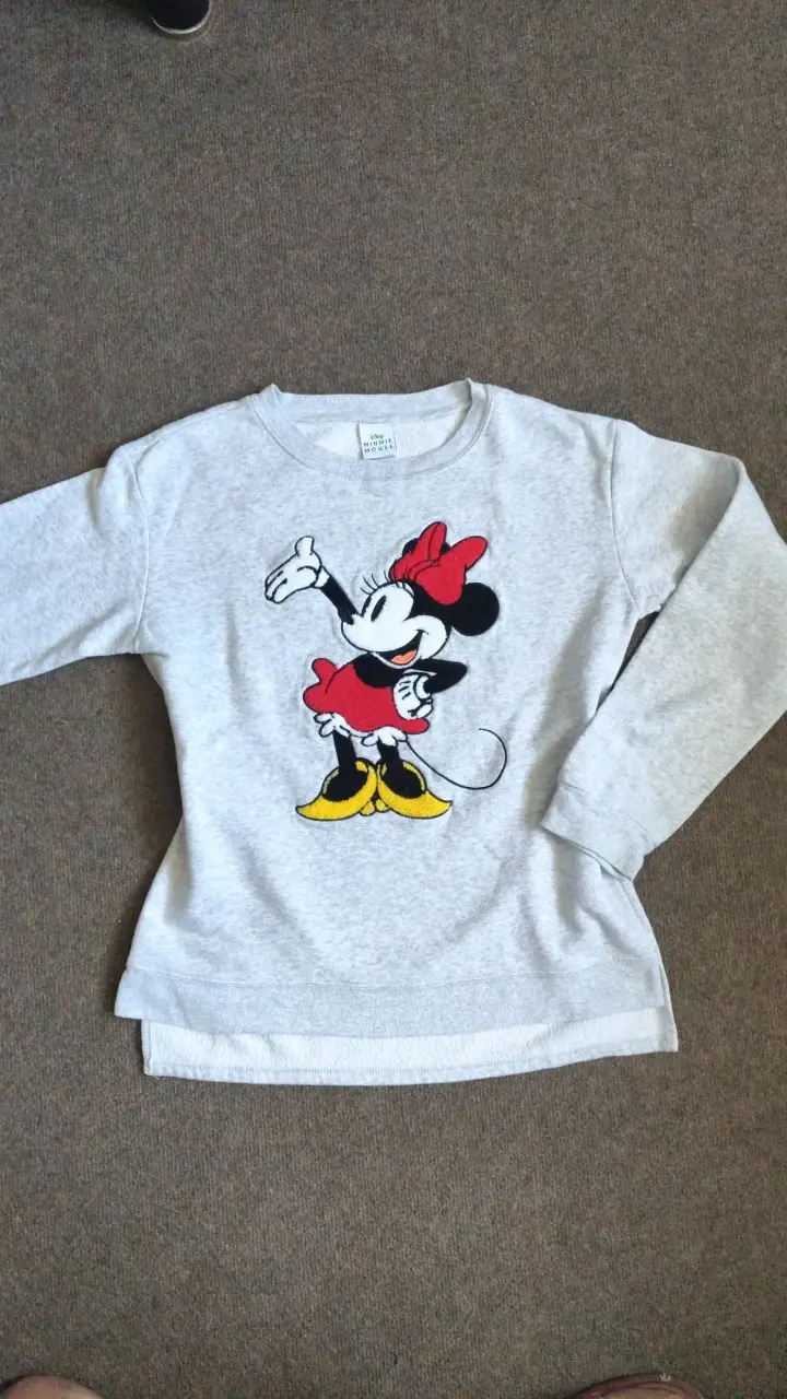 Poleron gris de Minnie Mouse para mujer - 1