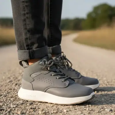 Botín De Niño Gris Con Cordones Colloky Talla 22 - miniatura 1