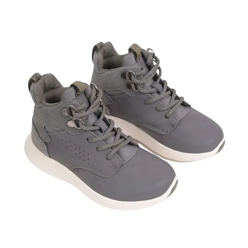Botín De Niño Gris Con Cordones Colloky Talla 22 - 2