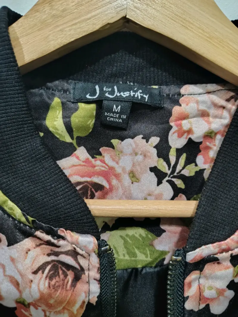 Chaqueta corta viento floral para mujer - 4