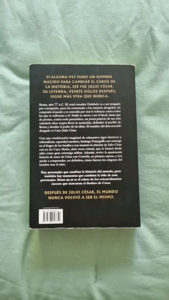 Libro 'Roma Soy Yo' de Santiago Posteguillo - 2
