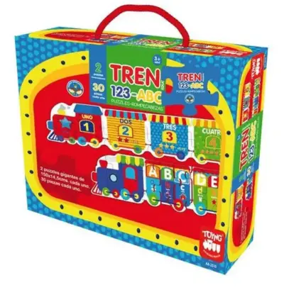 Rompecabezas Tren 123-ABC Toyng para Niños - miniatura 1