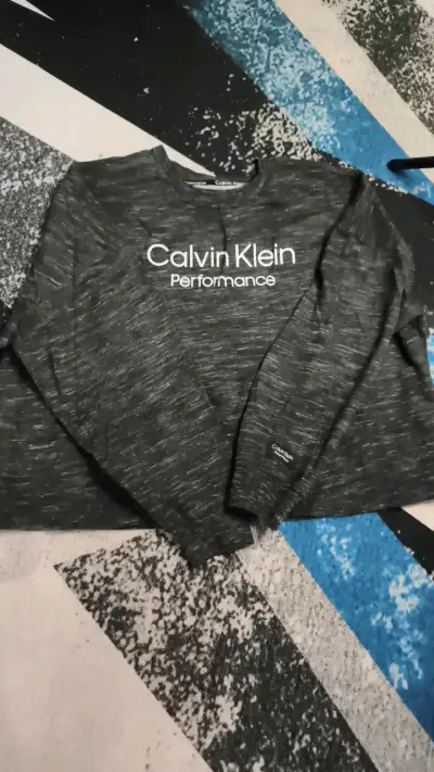 Polerón Calvin Klein Performance gris oscuro - miniatura 2