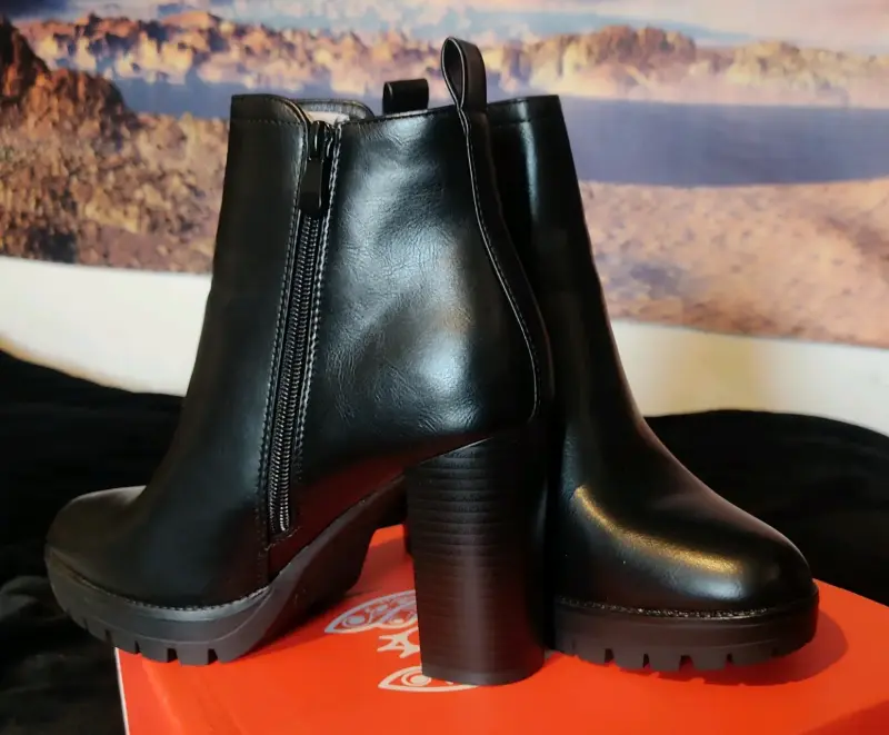 Botines de cuero negro Caña y tacón alto Weide - 2