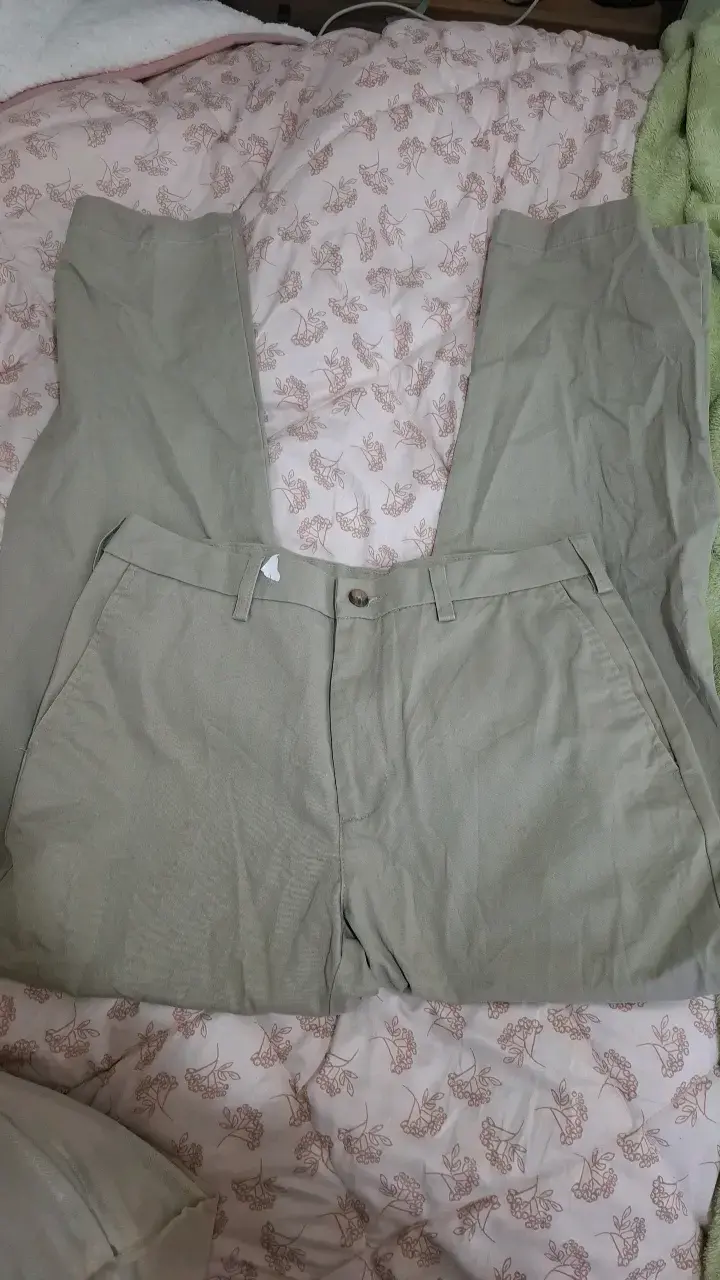 Pantalones Croft & Barrow Classic Fit Beige - 1