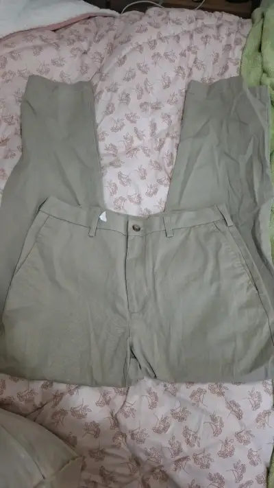 Pantalones Croft & Barrow Classic Fit Beige - miniatura 1