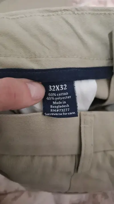 Pantalones Croft & Barrow Classic Fit Beige - miniatura 5