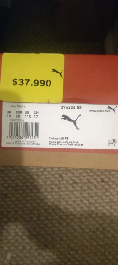 Zapatillas Puma Carina Lift PS blancas y rosadas - miniatura 4