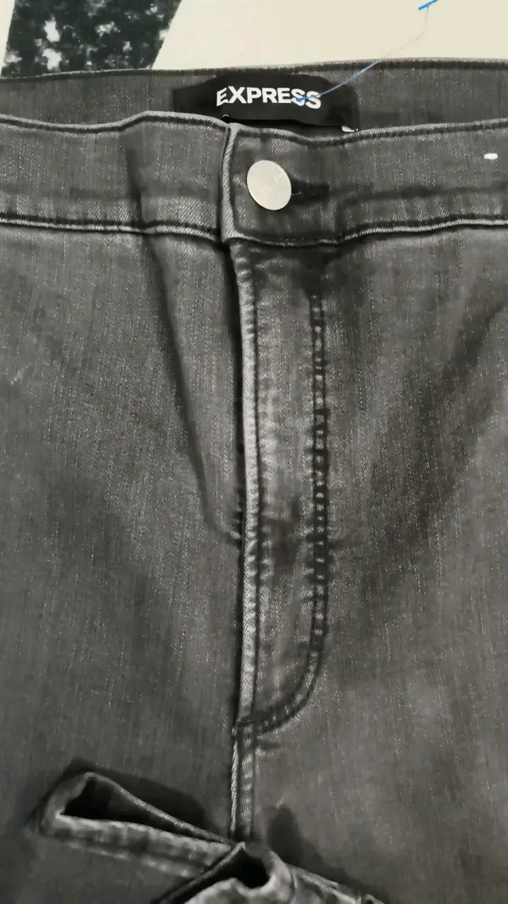 Pantalones de mezclilla grises Express - 3