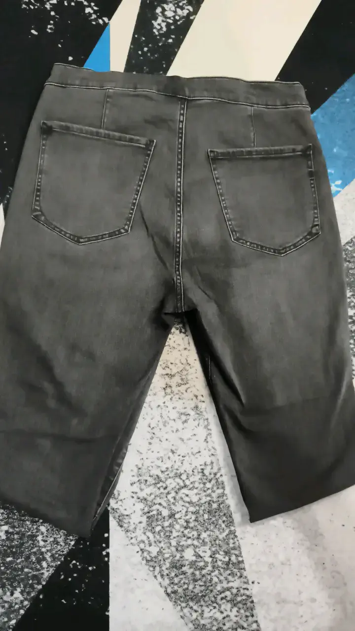 Pantalones de mezclilla grises Express - 4