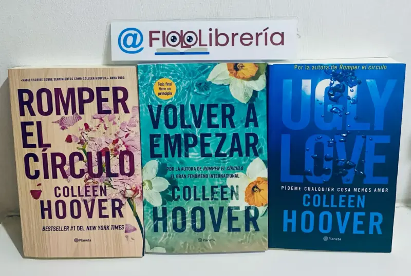 Set de libros Colleen Hoover: Romper el Círculo, Volver a Empezar, Ugly Love