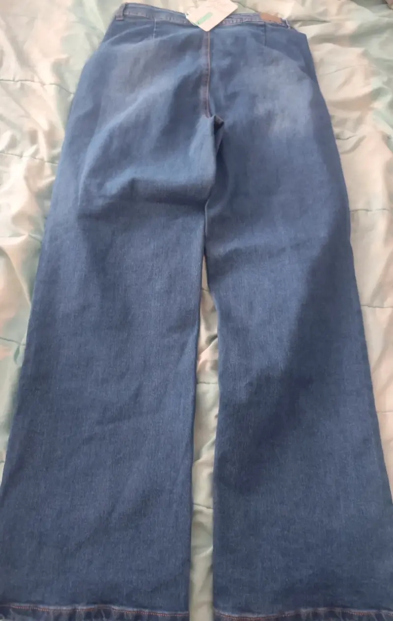 Jeans nuevos de mezclilla azul para niña talla 14 - 1