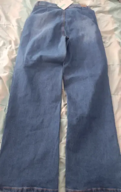 Jeans nuevos de mezclilla azul para niña talla 14 - miniatura 1