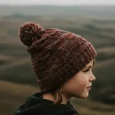 Gorro de lana con pompón para niño Colloky - miniatura 3