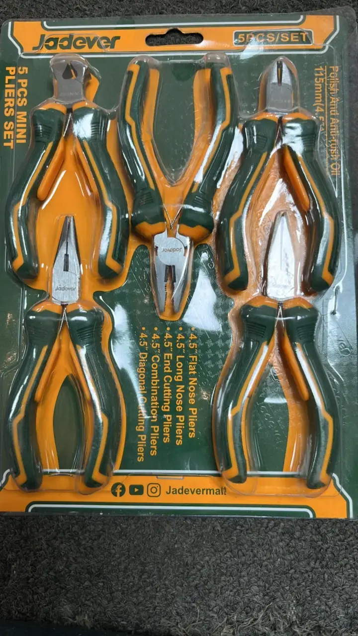 Set de Alicates Mini Jadever 5 Piezas