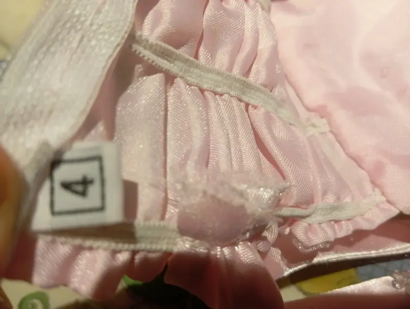Vestido de fiesta rosa para niña con flores - 3