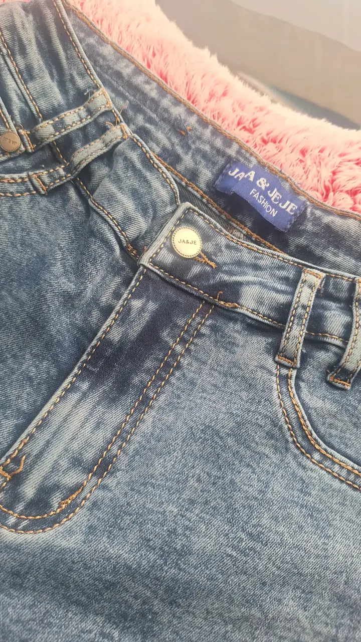 Jeans anchos de tiro alto para mujer - 4