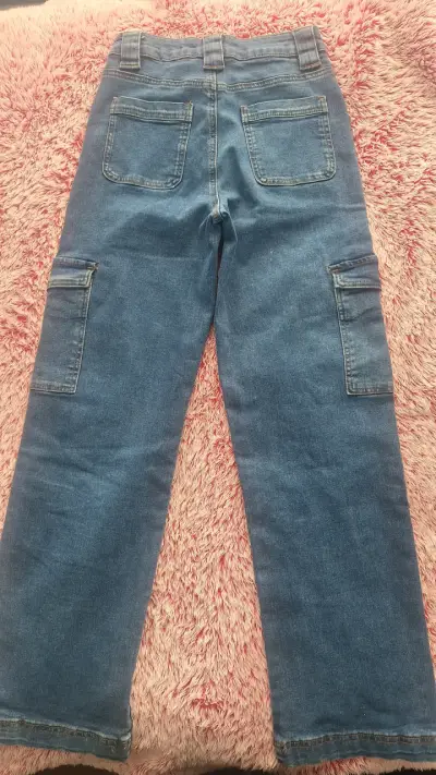 Jeans rectos tiro alto talla 34 - miniatura 3