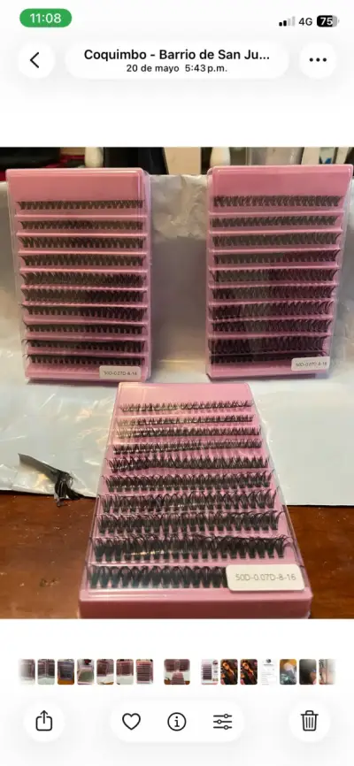 Extensiones de Pestañas Volumen 50D 0.07D - miniatura 2