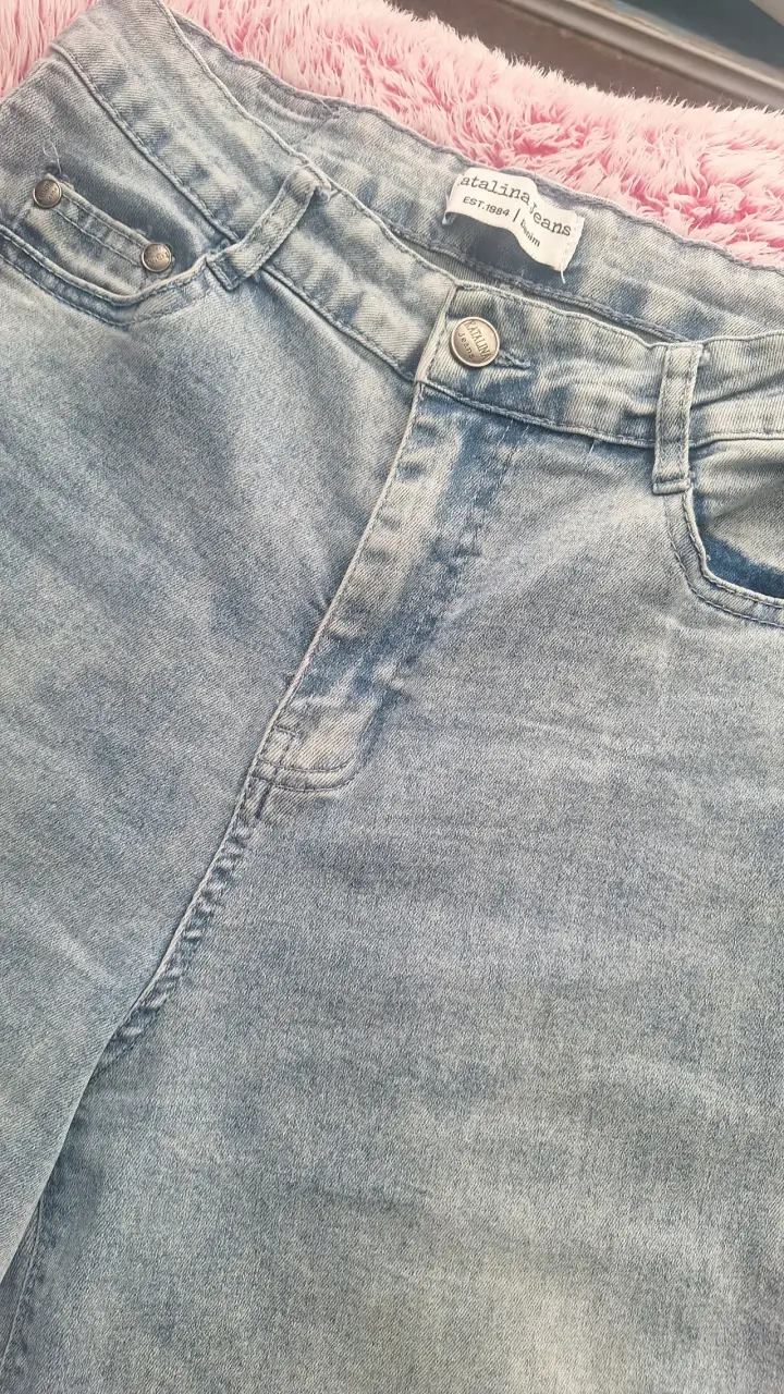 Jeans anchos elasticados talla 38 - 3