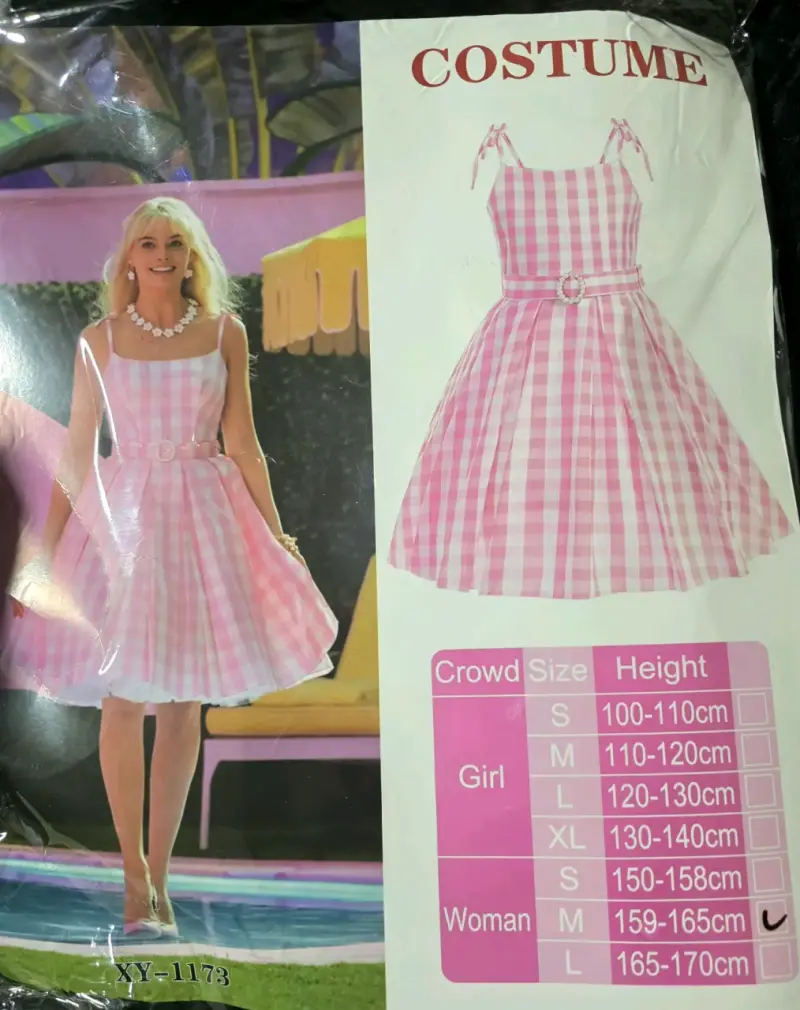Disfraz de Barbie. Mujer talla M - 1