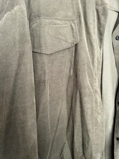 Chaqueta de pana verde oliva para hombre - miniatura 2