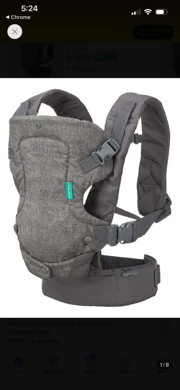 Portabebés Convertible 4 en 1 Infantino