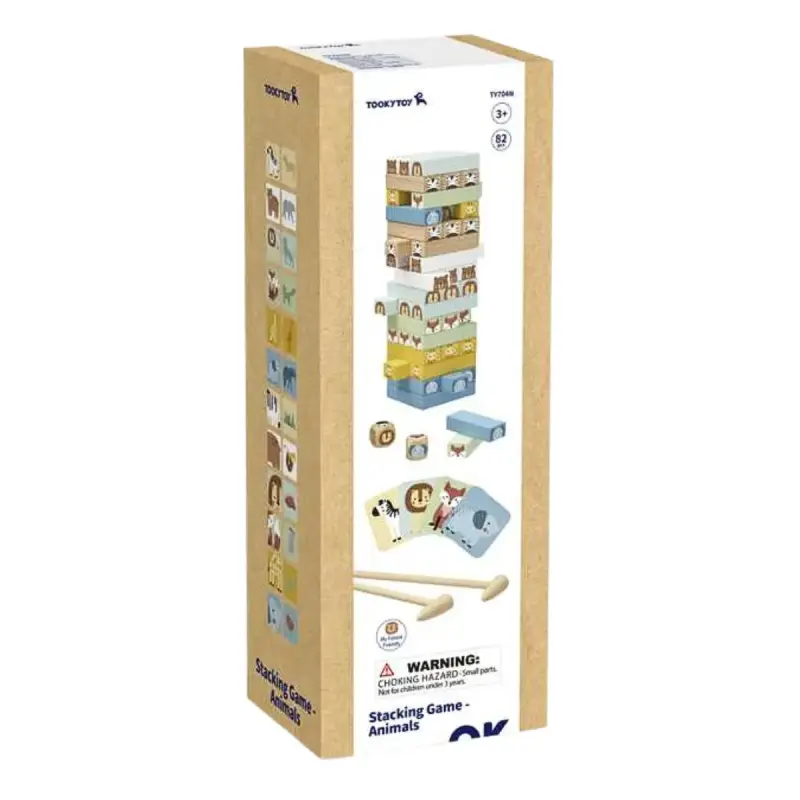 Juego 82 bloques apilables de animales para niños - 3