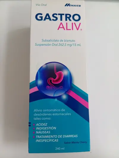 Suspensión Oral Gastro Aliv Maver 240 ml - miniatura 1