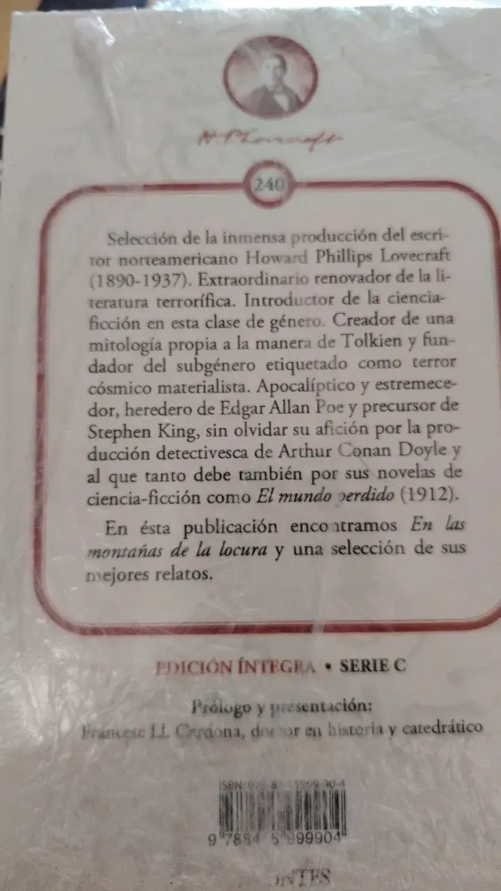 Libro En Las Montañas de la Locura de H.P. Lovecraft - 2