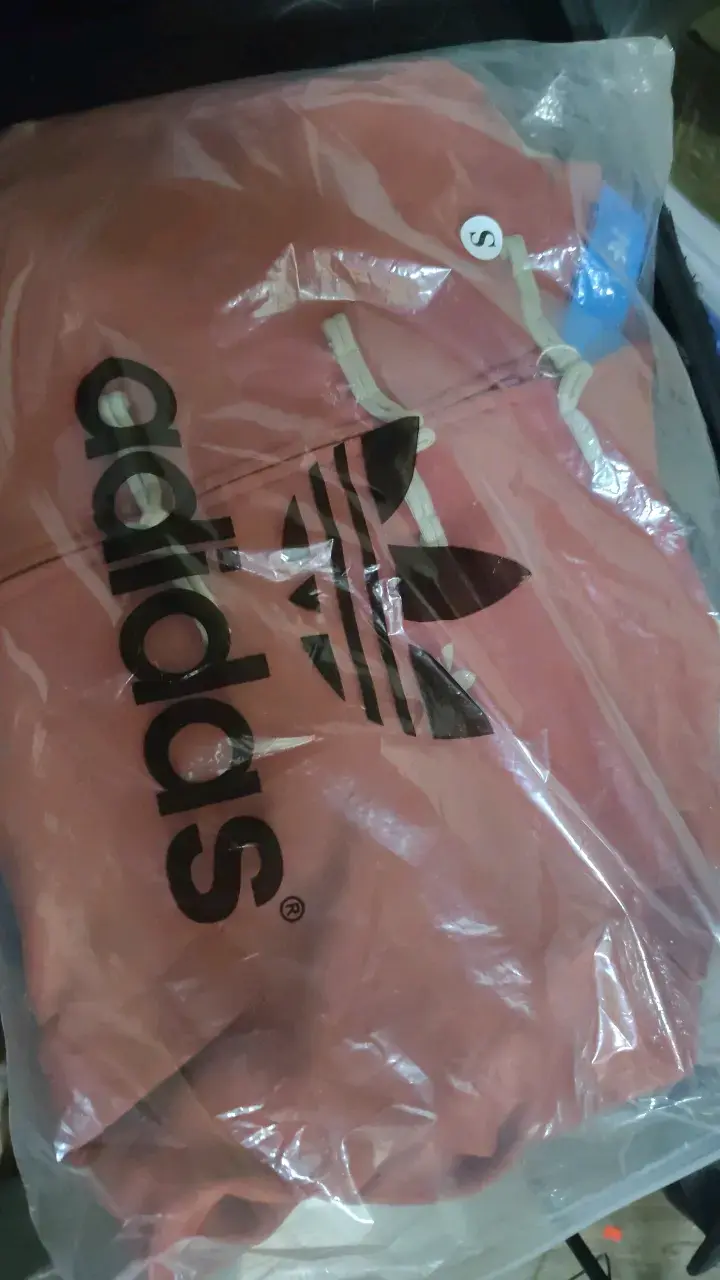 Chaqueta deportiva unisex Adidas roja con rayas - 3