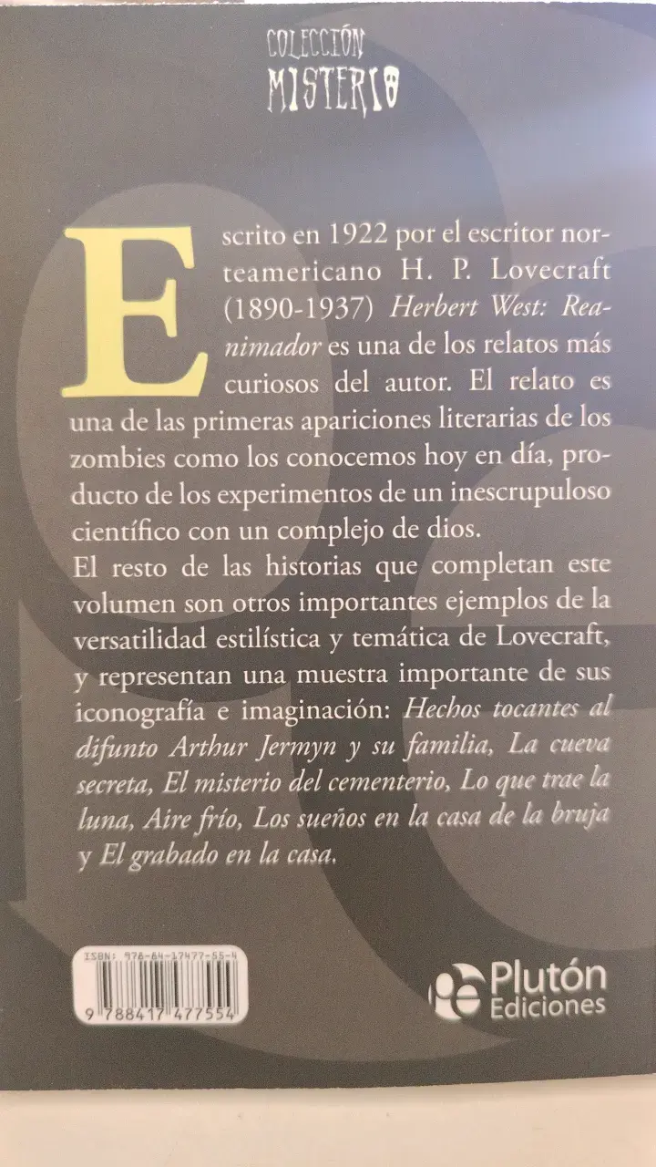Libro Herbert West: Reanimador de H.P. Lovecraft - 2
