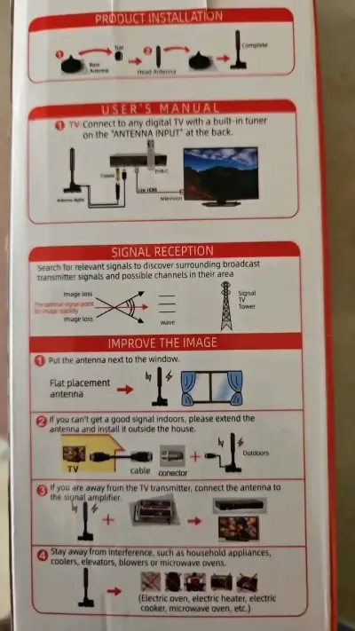 Antena de TV digital con base magnética - miniatura 4