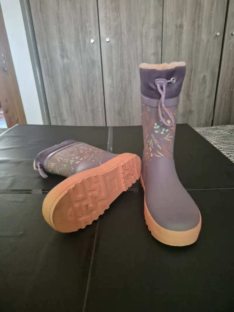 Botas de lluvia para niños con forro cálido - 2