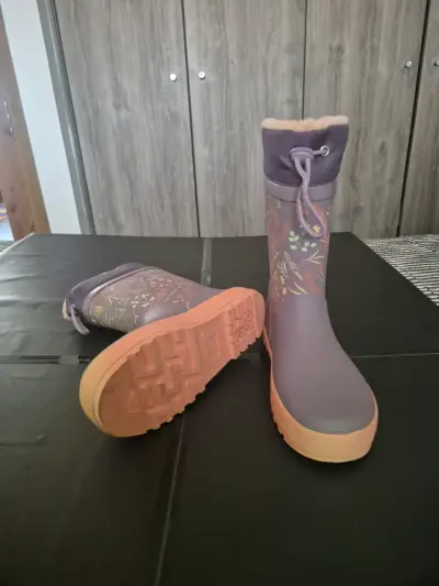 Botas de lluvia para niños con forro cálido - miniatura 2