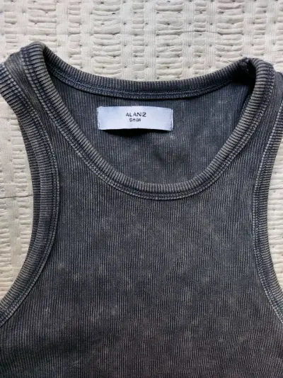 Polera sin mangas gris Alaniz talla S - miniatura 3